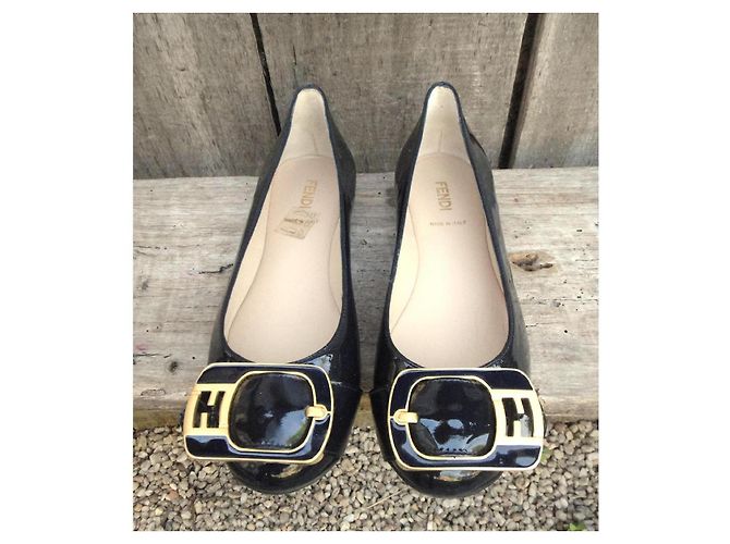 Bailarinas Fendi de charol negro - vista 3