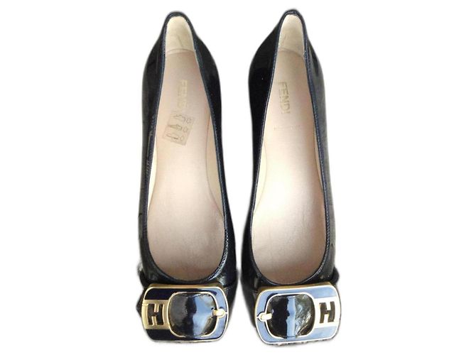 Bailarinas Fendi de charol negro - vista 7