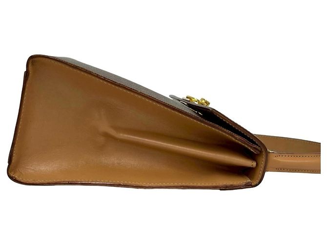 Céline Vintage Macadam Muster Logo Handtasche von CELINE Braun - Ansicht 6