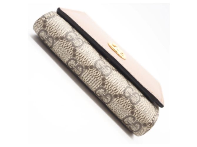 Gucci GG Supreme Double G Bicolor Medium Wallet Braun Beige - Ansicht 5