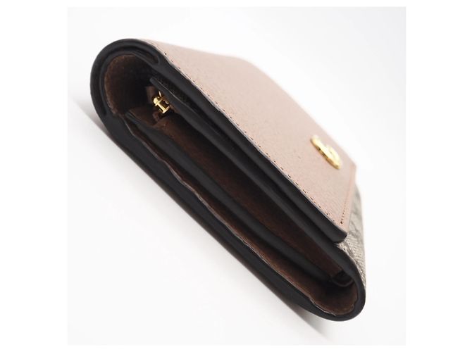 Gucci GG Supreme Double G Bicolor Medium Wallet Braun Beige - Ansicht 6