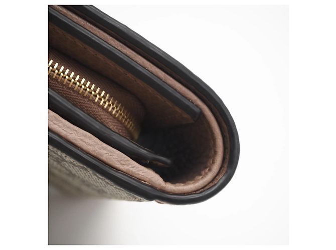 Gucci GG Supreme Double G Bicolor Medium Wallet Braun Beige - Ansicht 9