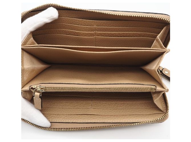 Portafoglio rotondo con zip Valentino Rockstud Beige - vista 9