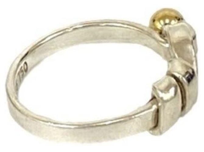 Flachdrahtbandring von Tiffany & Co. Silber Golden - Ansicht 5