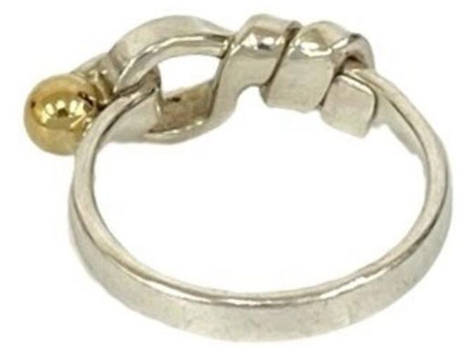 Flachdrahtbandring von Tiffany & Co. Silber Golden - Ansicht 6