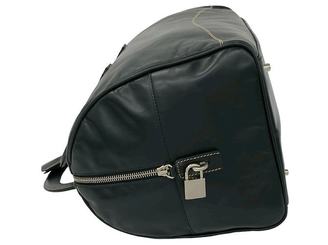 Borsa a spalla 2 in 1 in pelle nera Prada Nero - vista 5