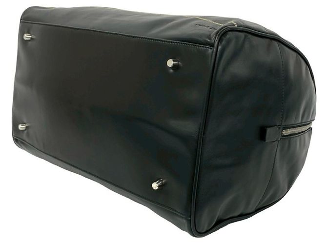 Borsa a spalla 2 in 1 in pelle nera Prada Nero - vista 8