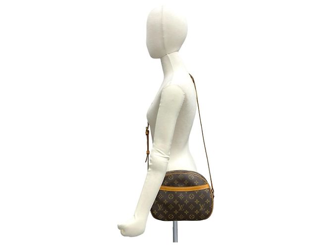 Bolsa de ombro em couro com padrão de logo Monogram Blois da Louis Vuitton Marrom - vista 2