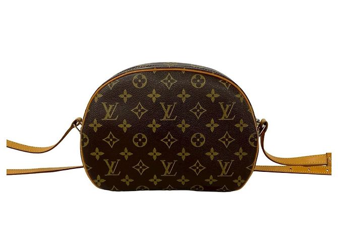 Bolsa de ombro em couro com padrão de logo Monogram Blois da Louis Vuitton Marrom - vista 3