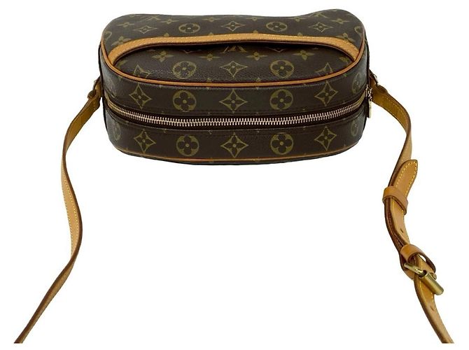 Bolsa de ombro em couro com padrão de logo Monogram Blois da Louis Vuitton Marrom - vista 4