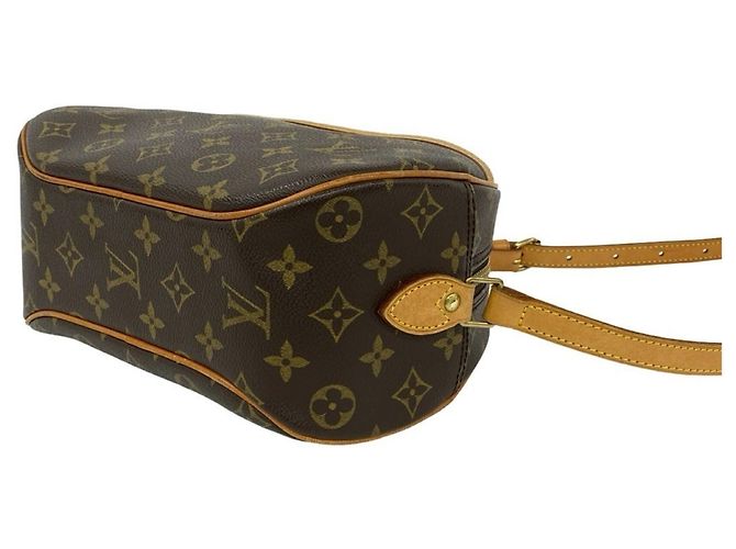 Bolsa de ombro em couro com padrão de logo Monogram Blois da Louis Vuitton Marrom - vista 8
