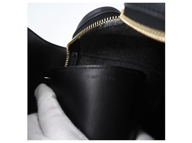 Belt Bag Céline Borsa a Cintura in Pelle Feltro CELINE Micro - Borsa a Mano 2 in 1 Marrone Nero - vista 9