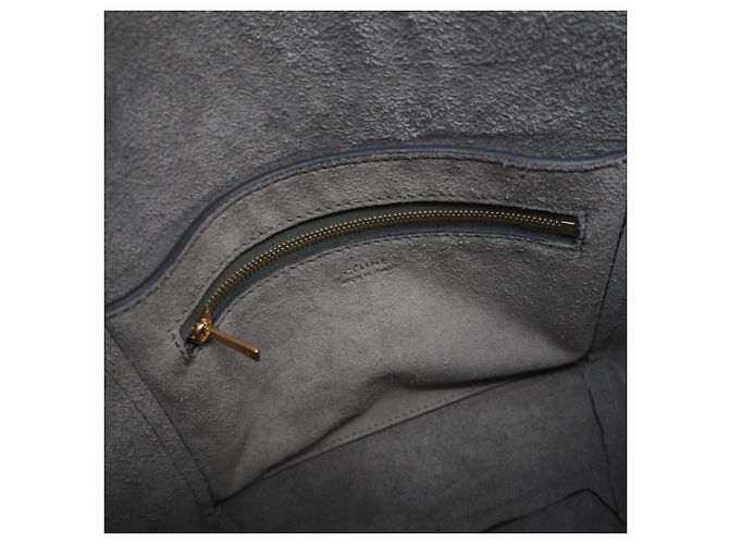 Céline Borsa a spalla Sangle in pelle di vitello Celine Blu - vista 13