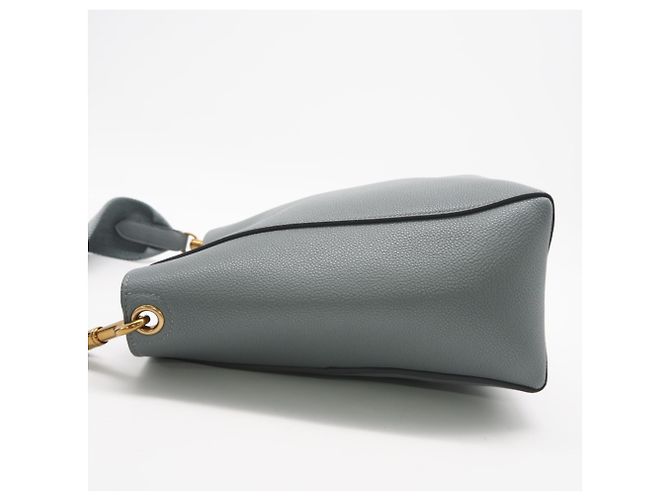 Céline Borsa a spalla Sangle in pelle di vitello Celine Blu - vista 4