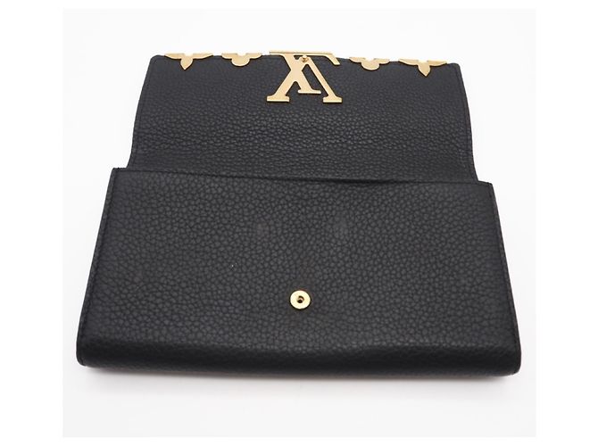 Louis Vuitton Taurillon Langbörse Schwarz - Ansicht 11