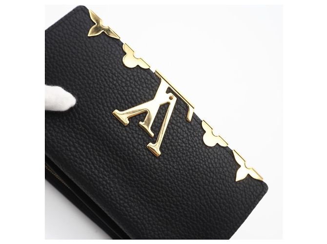 Louis Vuitton Taurillon Langbörse Schwarz - Ansicht 12