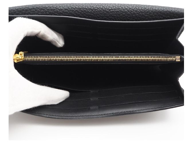 Louis Vuitton Taurillon Langbörse Schwarz - Ansicht 13