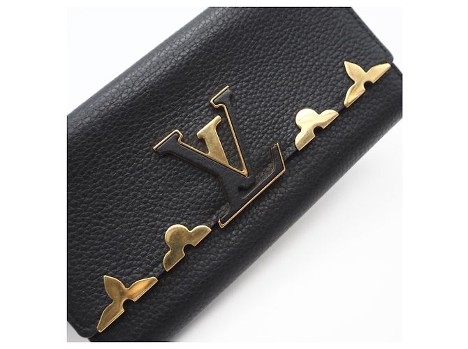 Louis Vuitton Taurillon Langbörse Schwarz - Ansicht 4