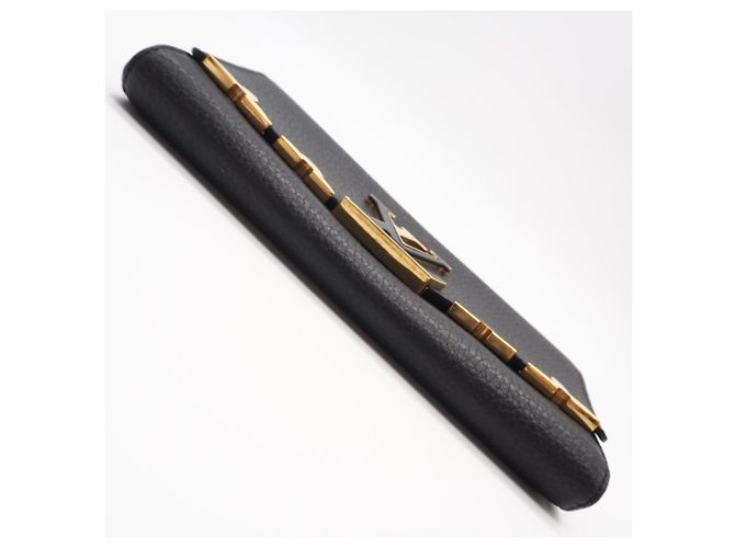 Louis Vuitton Taurillon Langbörse Schwarz - Ansicht 8