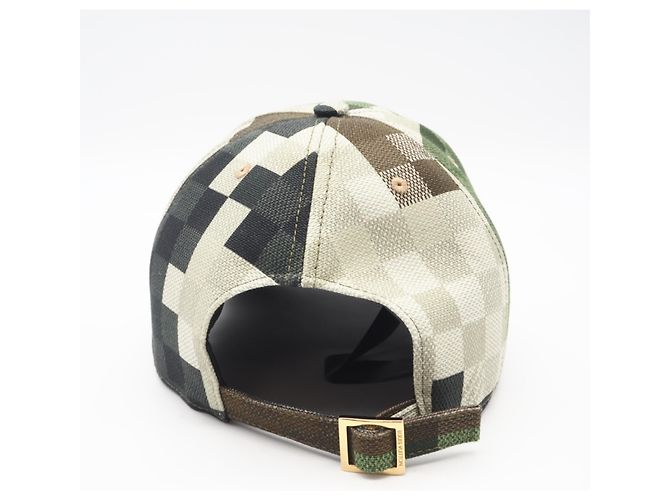 Cappellino da baseball Damouflage in cotone Louis Vuitton Verde - vista 3
