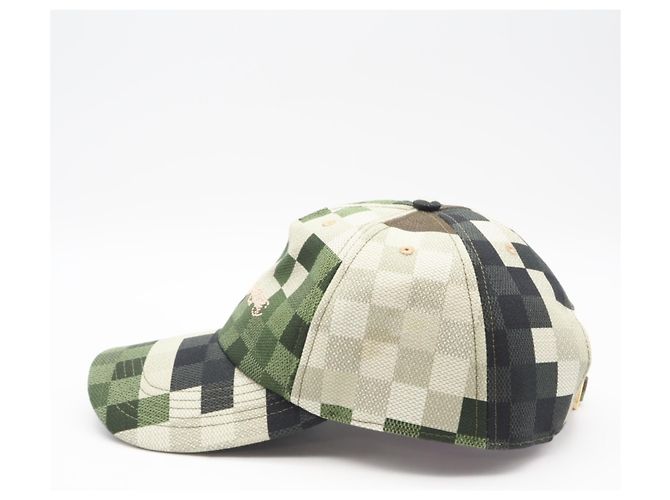 Cappellino da baseball Damouflage in cotone Louis Vuitton Verde - vista 5