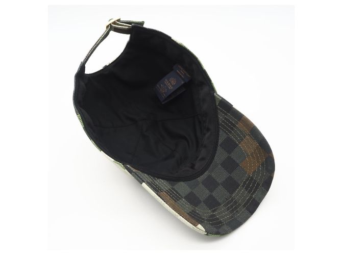 Cappellino da baseball Damouflage in cotone Louis Vuitton Verde - vista 6