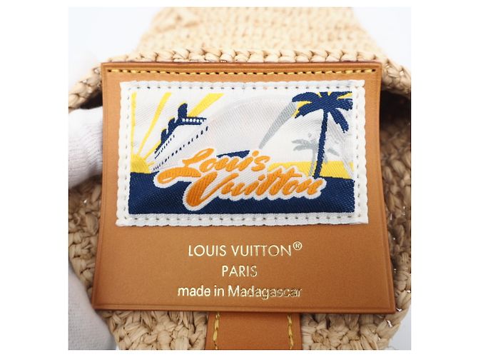 Pochette Envelope in Tela Louis Vuitton Marrone Beige - vista 11
