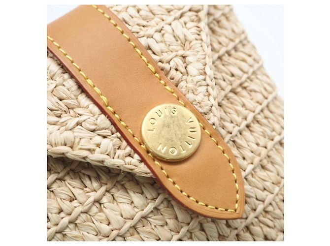 Pochette Envelope in Tela Louis Vuitton Marrone Beige - vista 9