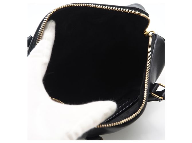 Borsa a mano Baby Duffle Saint Laurent Nero Rosso - vista 8