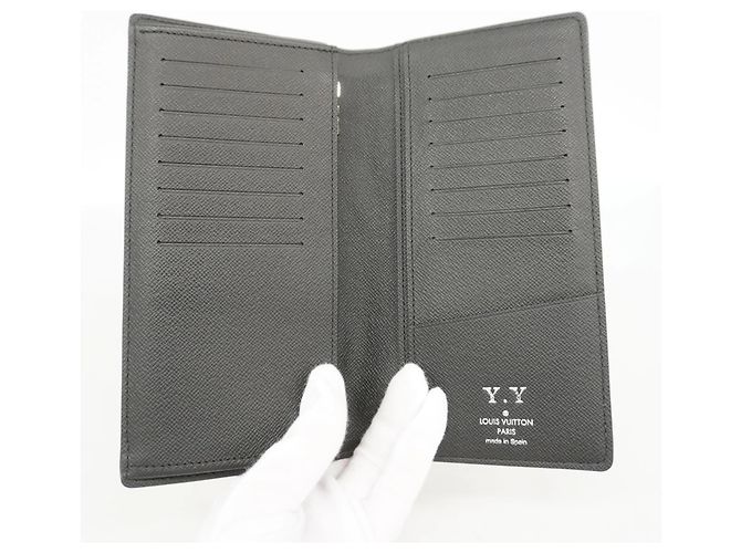 Portafoglio Lungo Brazza Monogram Eclipse Louis Vuitton Nero - vista 3