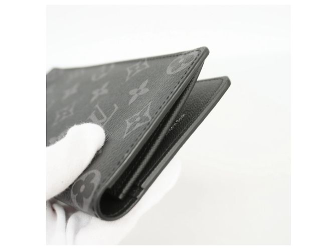 Portafoglio Lungo Brazza Monogram Eclipse Louis Vuitton Nero - vista 6