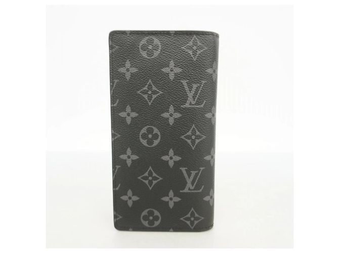 Portafoglio Lungo Brazza Monogram Eclipse Louis Vuitton Nero - vista 7