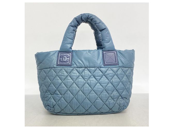 Chanel Coco Cocoon Nylon Tote Bag Blau - Ansicht 11