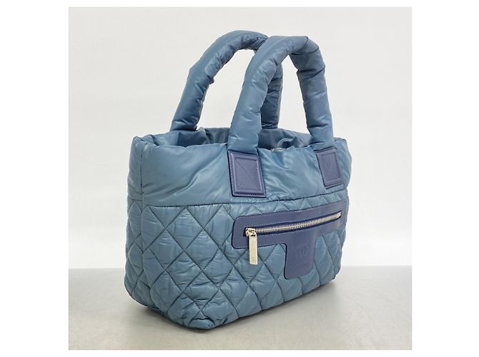 Chanel Coco Cocoon Nylon Tote Bag Blau - Ansicht 2