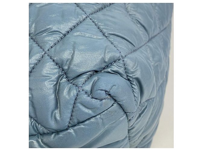 Chanel Coco Cocoon Nylon Tote Bag Blau - Ansicht 6