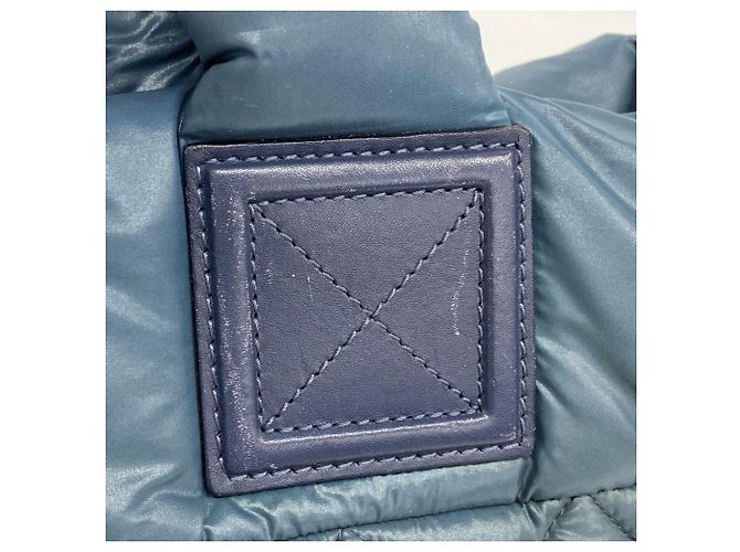 Chanel Coco Cocoon Nylon Tote Bag Blau - Ansicht 8