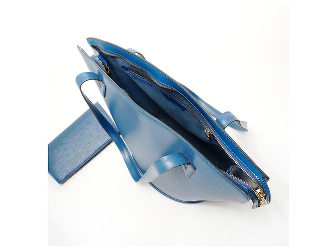 Borsa a spalla Saint-Jacques Epi 1995 di Louis Vuitton Blu - vista 10