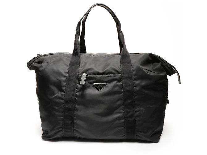 Reisebag aus Nylon mit Prada-Dreieckslogo Schwarz - Ansicht 2