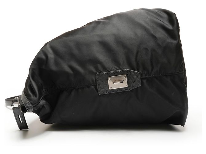 Reisebag aus Nylon mit Prada-Dreieckslogo Schwarz - Ansicht 4