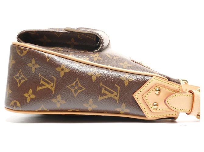 Borsa a Spalla Monogram Hudson GM di Louis Vuitton Marrone - vista 4
