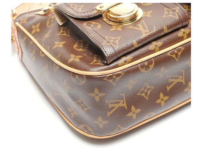 Borsa a Spalla Monogram Hudson GM di Louis Vuitton Marrone - vista 5