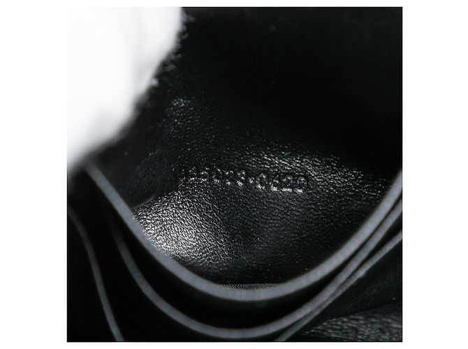 Portafoglio a catena Monogram Cassandra Grain De Poudre Nero Saint Laurent - vista 6