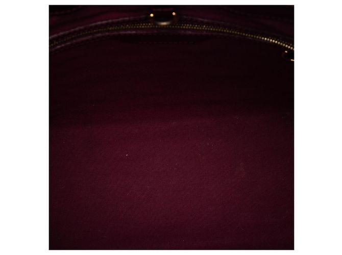 Louis Vuitton Monogram Vernis Wilshire MM Rosso Bordò - vista 4