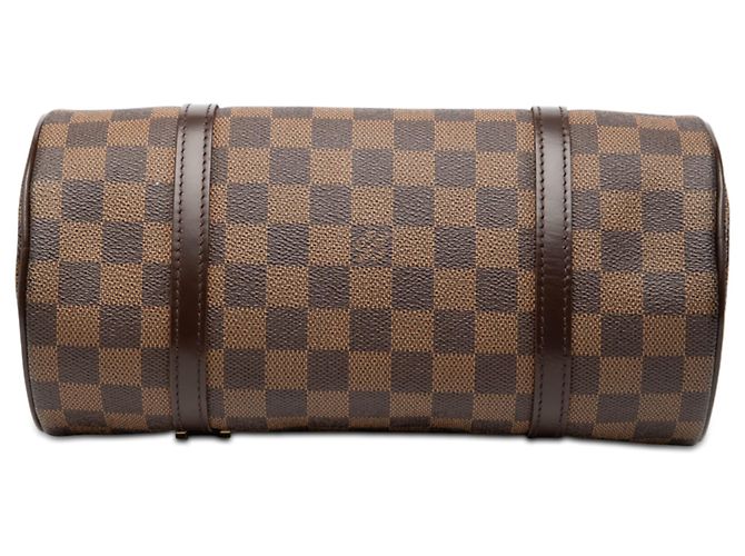 Louis Vuitton Papillon 26 Damier Ébène Marrone - vista 3