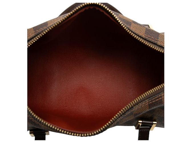 Louis Vuitton Papillon 26 Damier Ébène Marrone - vista 4