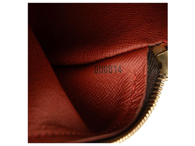 Louis Vuitton Papillon 26 Damier Ébène Marrone - vista 6