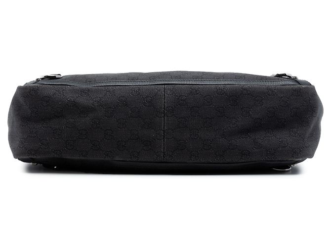 Bolso tote Gucci de denim negro GG Abbey D Ring - vista 3