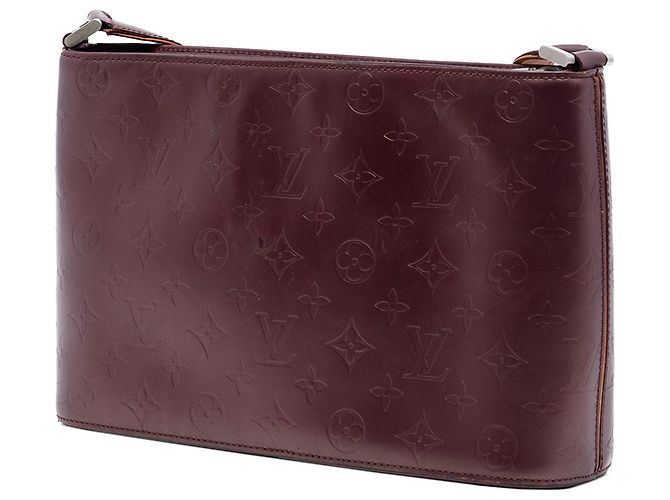 Louis Vuitton Monogram Mat Alston Rosso Bordò - vista 2