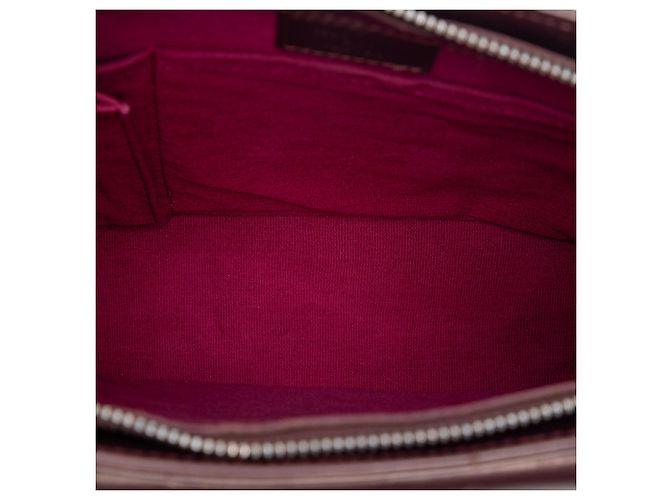 Louis Vuitton Monogram Mat Alston Rosso Bordò - vista 4