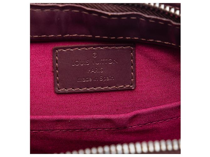 Louis Vuitton Monogram Mat Alston Rosso Bordò - vista 5